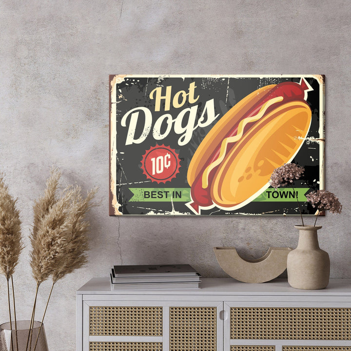 Kanva - Hot dogi - vintāžas, N-2805 X-ART