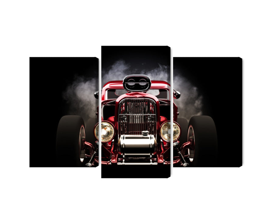 Kanva - Hot Rod automašīna uz dūmu fona, N-3193 X-ART