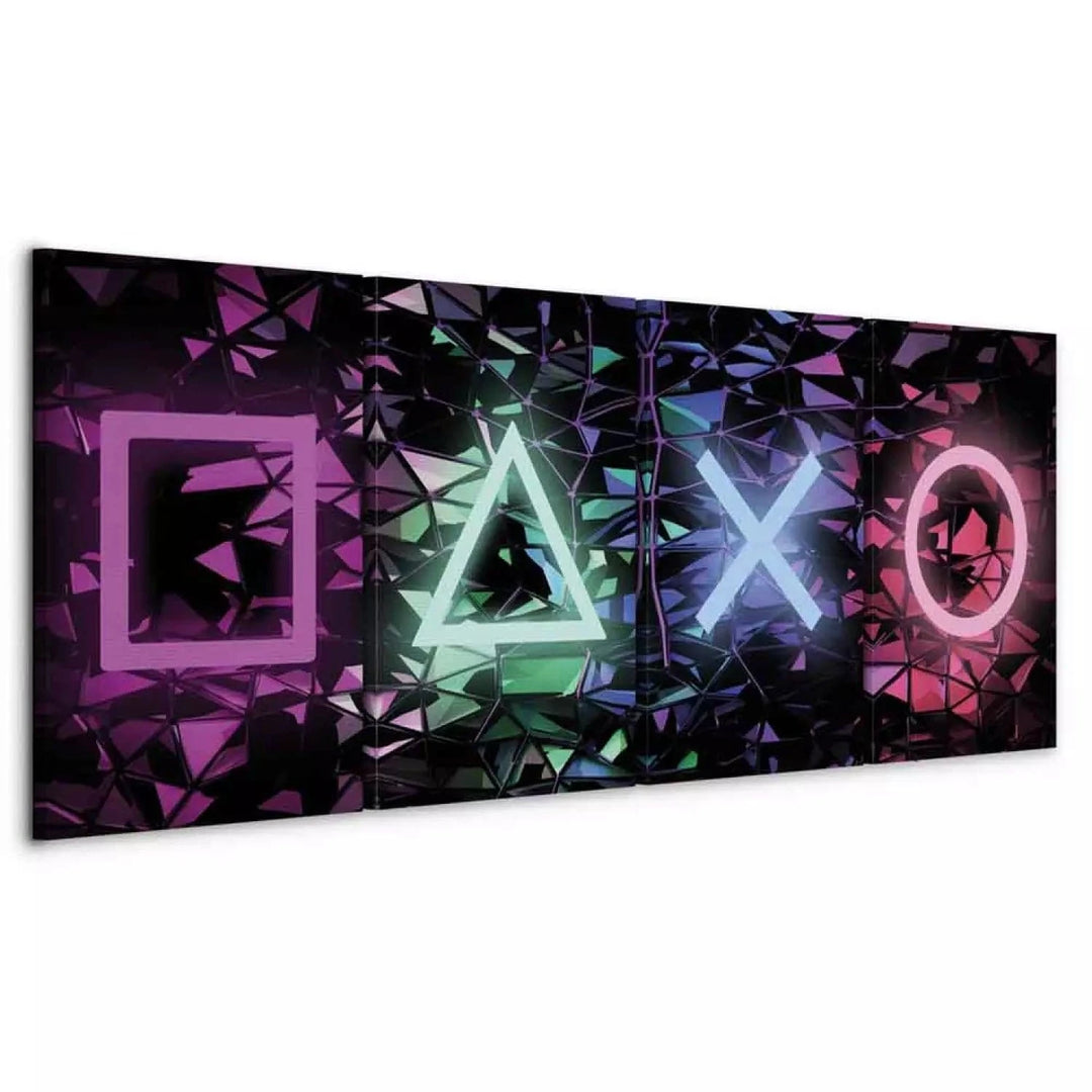 Kanva jauniešu istabai - Izklaides simboli, (x 4), 125891, 🎮 ART XL