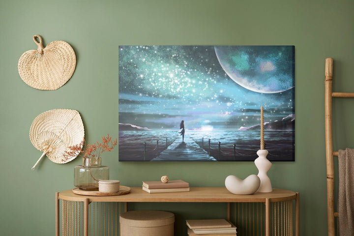 Kanva - Jūra un piestātne fantāzijas stilā, N-553 X-ART