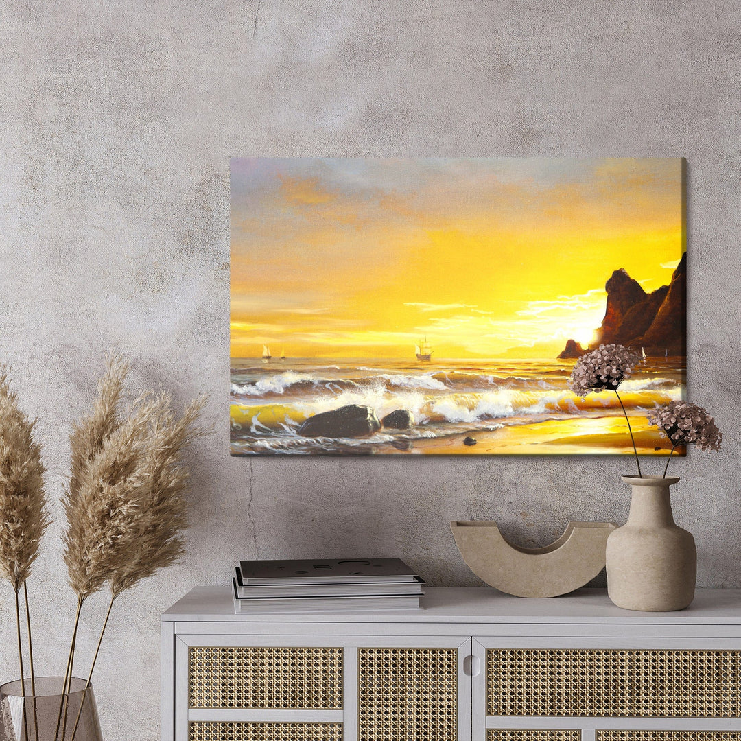 Kanva - Jūra un saulriets, N-507 X-ART