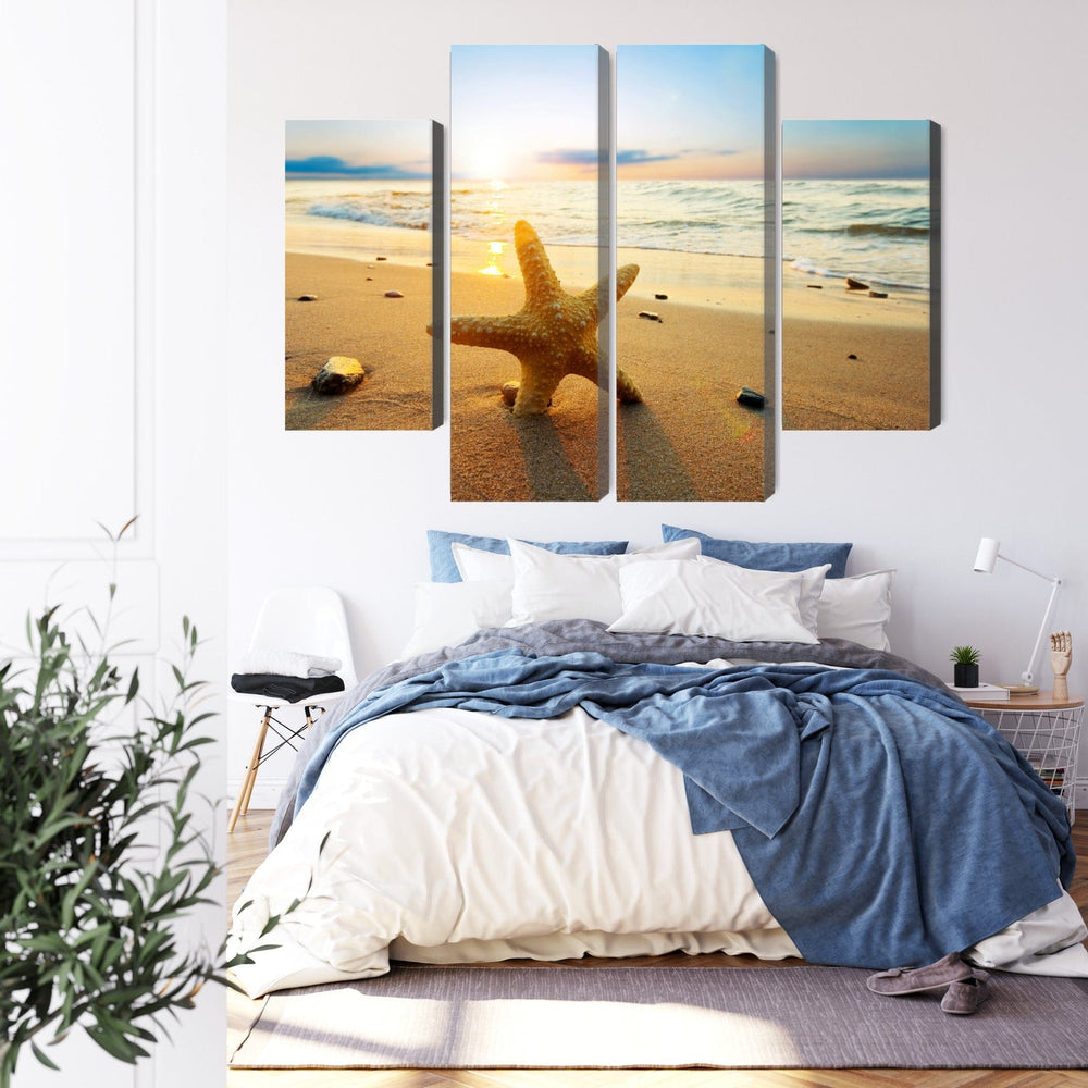 Kanva: Jūras zvaigzne pludmalē, 3D efekts X-ART