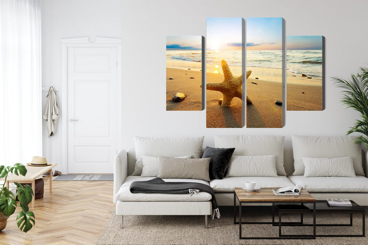 Kanva: Jūras zvaigzne pludmalē, 3D efekts X-ART