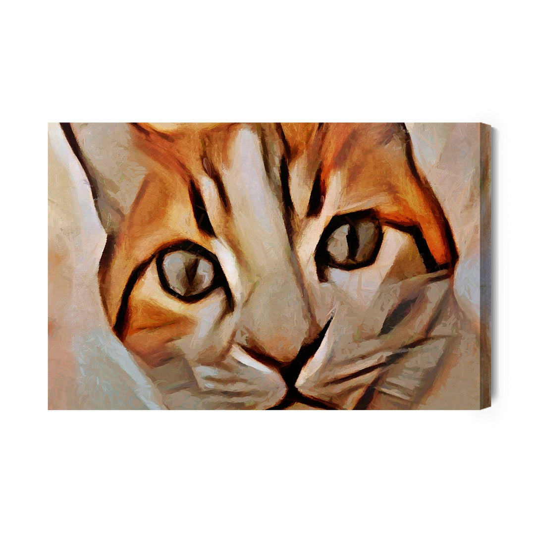 Kanva - Kaķa portrets, it kā uzgleznots, N-1461 X-ART