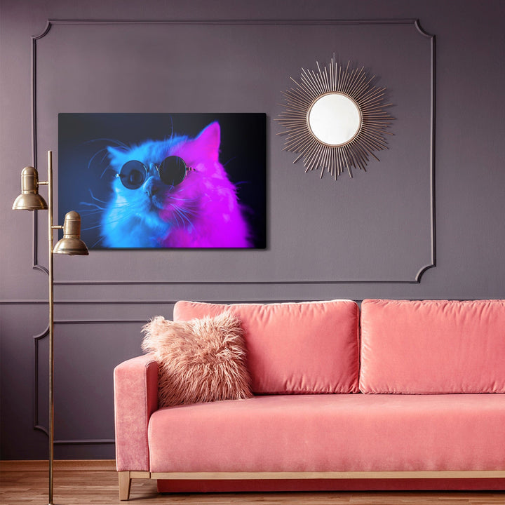 Kanva - Kaķis ar saulesbrillēm, N-1458 X-ART