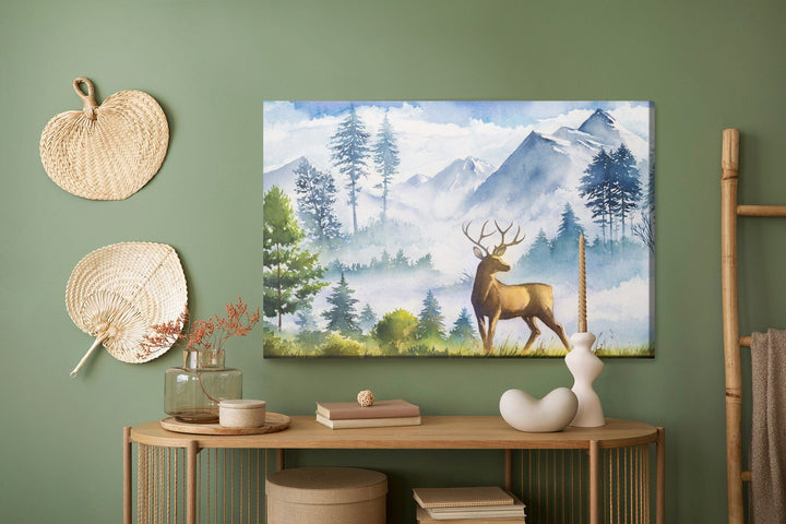 Kanva - Kalnu ainava ar briežiem, N-1041 X-ART