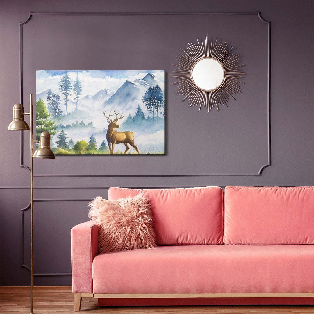 Kanva - Kalnu ainava ar briežiem, N-1041 X-ART