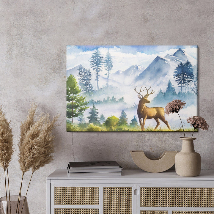 Kanva - Kalnu ainava ar briežiem, N-1041 X-ART