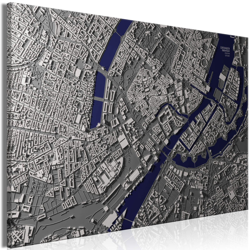 Kanva - Karte ar Kopenhāgenas centru, (x 1), 135173 G-ART