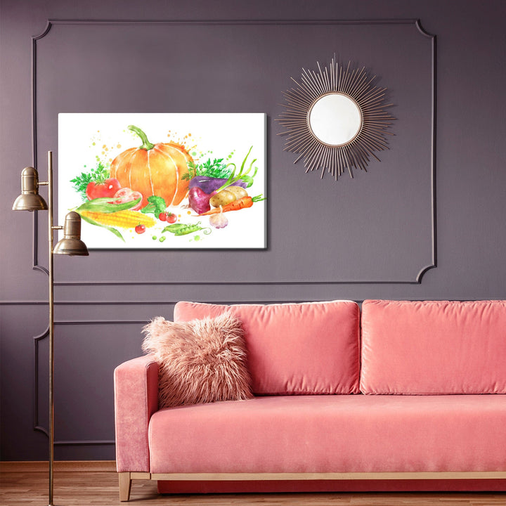 Kanva - Ķirbis ar dārzeņiem, N-666 X-ART