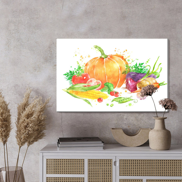 Kanva - Ķirbis ar dārzeņiem, N-666 X-ART