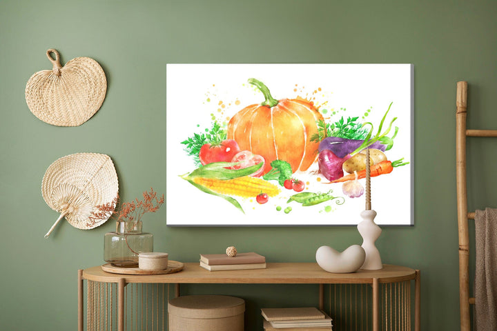 Kanva - Ķirbis ar dārzeņiem, N-666 X-ART