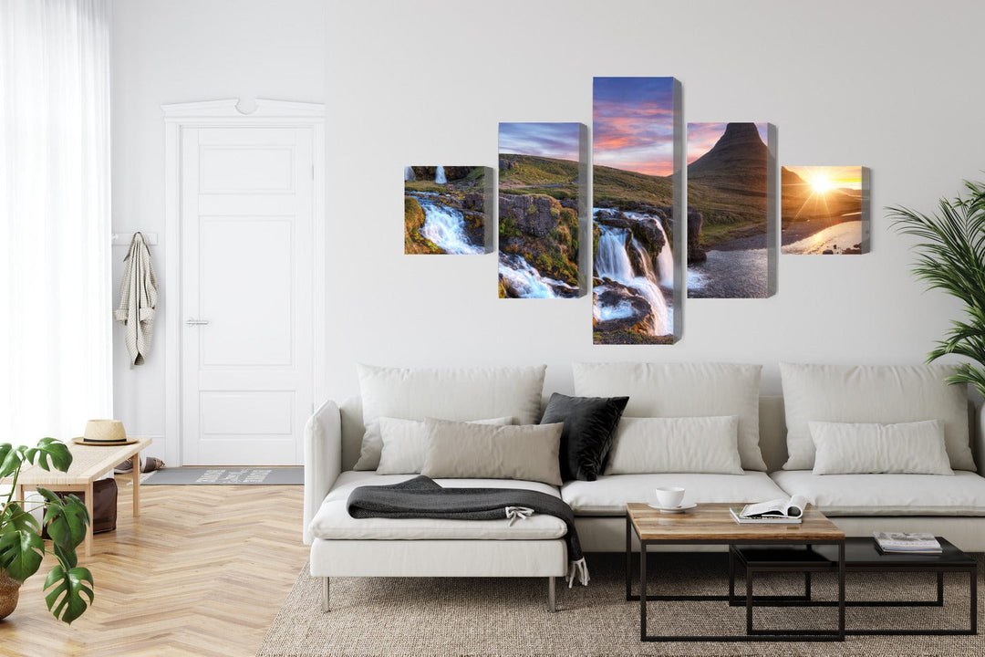 Kanva - Kirkjufell kalns ar ūdenskritumiem, N-3361 X-ART