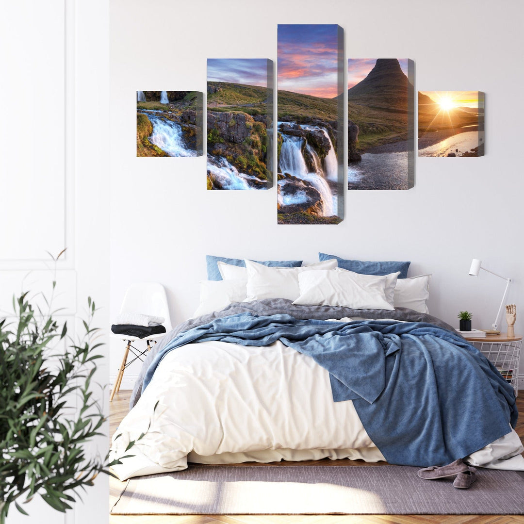 Kanva - Kirkjufell kalns ar ūdenskritumiem, N-3361 X-ART