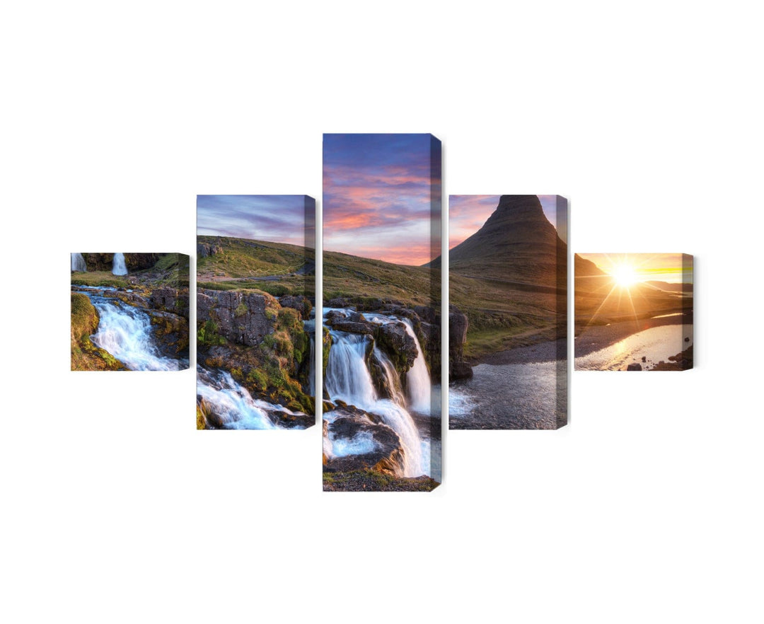 Kanva - Kirkjufell kalns ar ūdenskritumiem, N-3361 X-ART