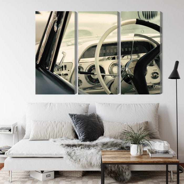 Kanva - Klasiskas amerikāņu automašīnas interjers, N-3563 X-ART