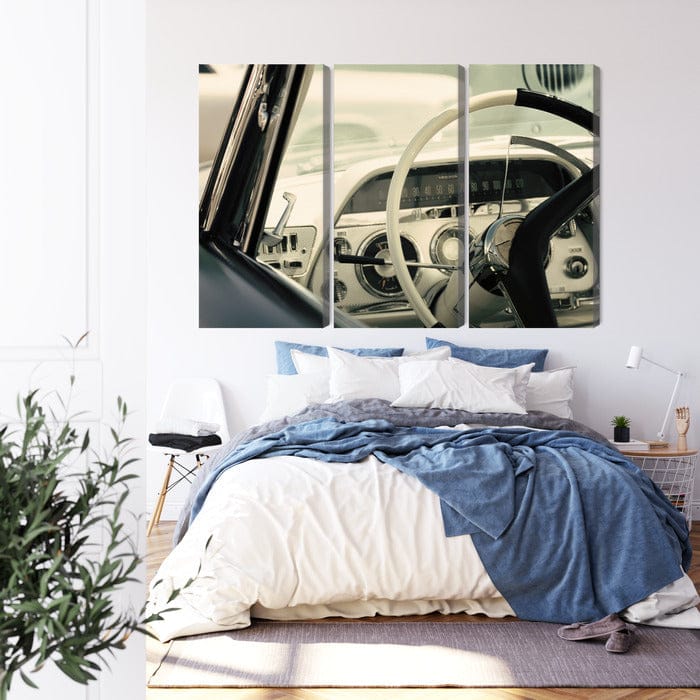 Kanva - Klasiskas amerikāņu automašīnas interjers, N-3563 X-ART