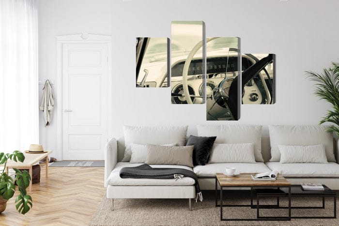 Kanva - Klasiskas amerikāņu automašīnas interjers, N-3566 X-ART