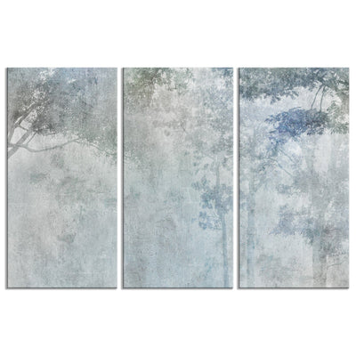 Kanva - Koki miglā - ainava zilos un pelēkos toņos, 151778 G-ART