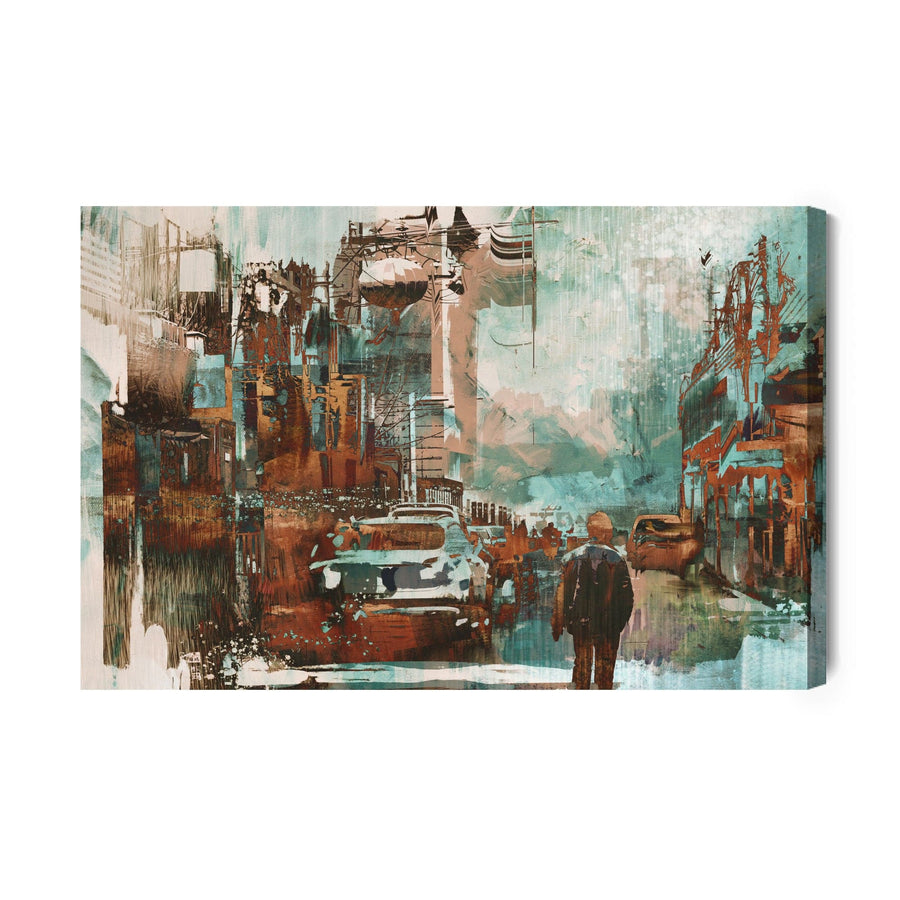 Kanva - Krāsaina abstrakta pilsēta, N-37 X-ART