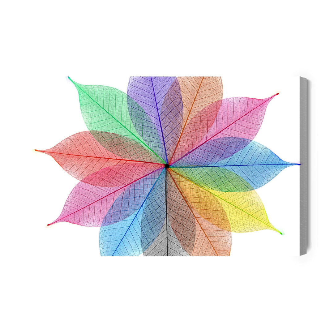 Kanva - Krāsainas lapas abstraktajā formā, N-1597 X-ART