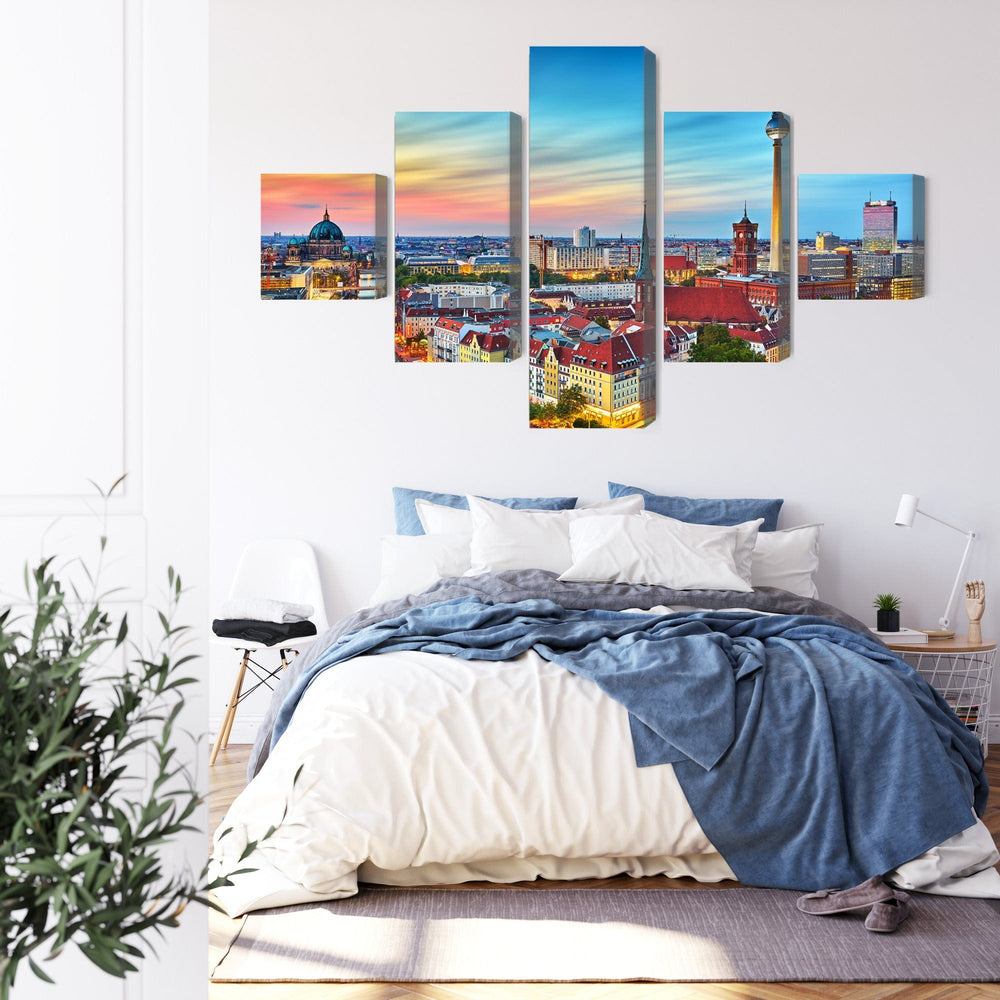 Kanva: Berlīnes panorāma saullēktā X-ART