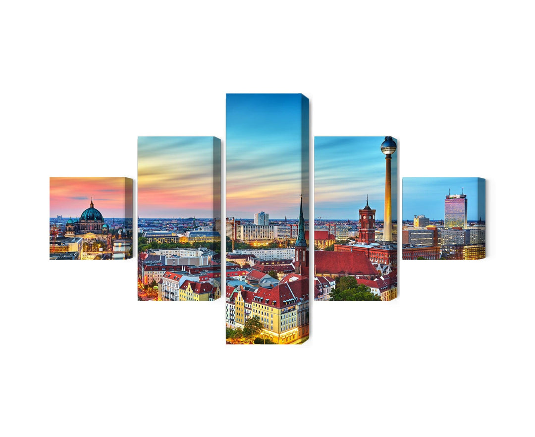 Kanva: Berlīnes panorāma saullēktā X-ART