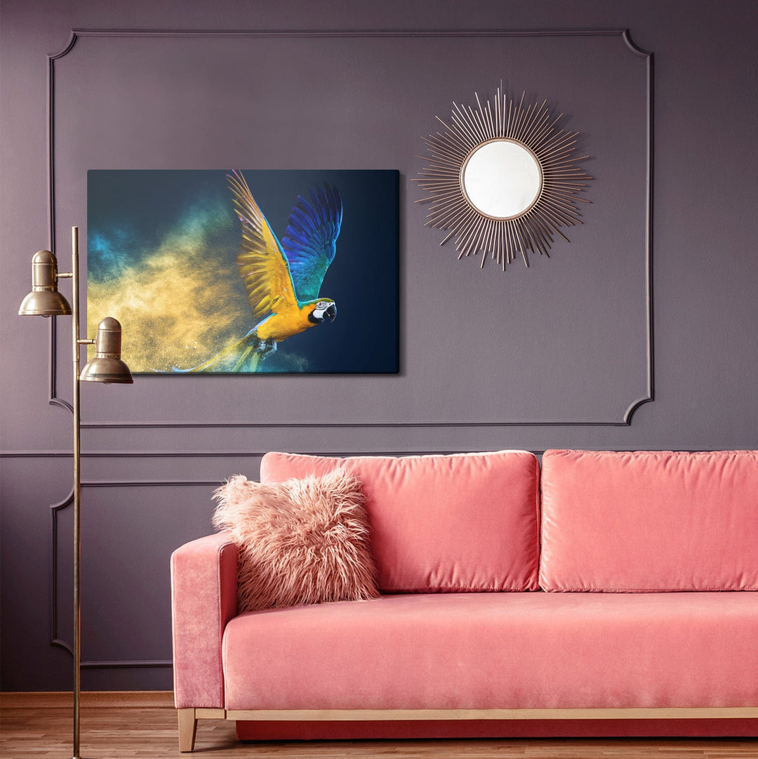 Kanva - Krāsains papagailis, N-804 X-ART