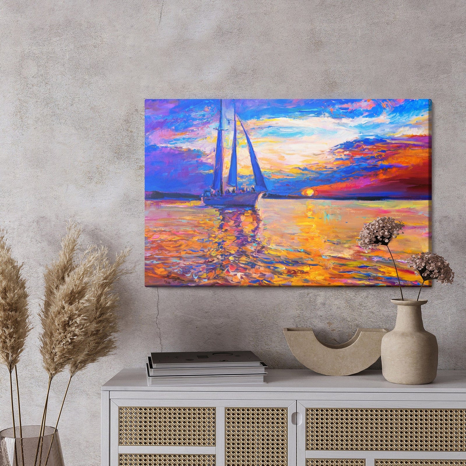 Kanva - Krāsains saulriets pie jūras, N-557 X-ART