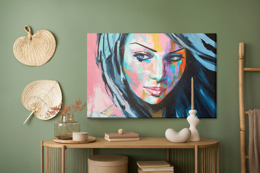 Kanva - Krāsains sievietes portrets, N-935 X-ART