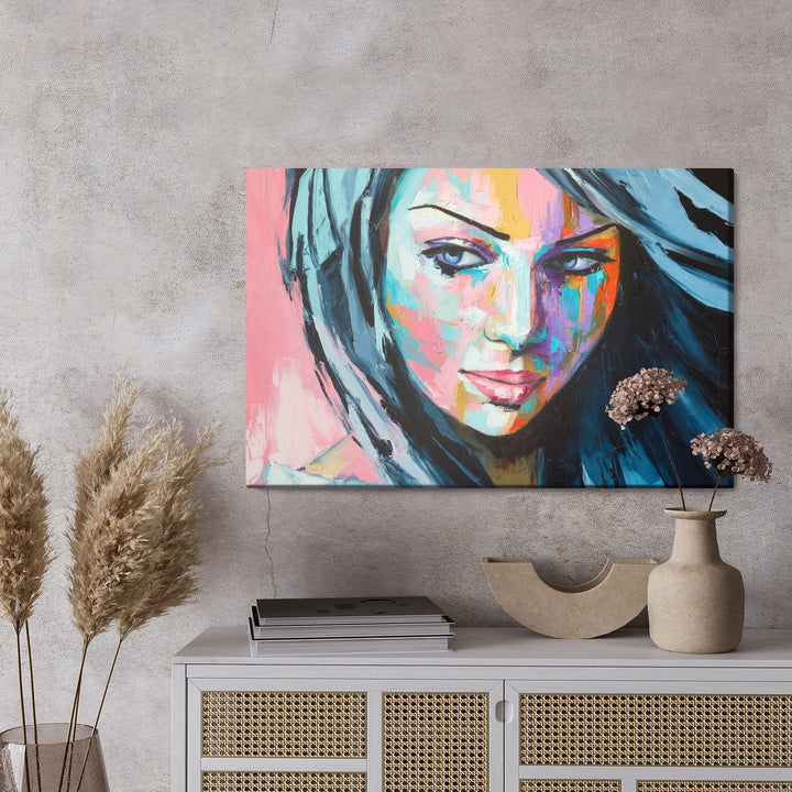 Kanva - Krāsains sievietes portrets, N-935 X-ART