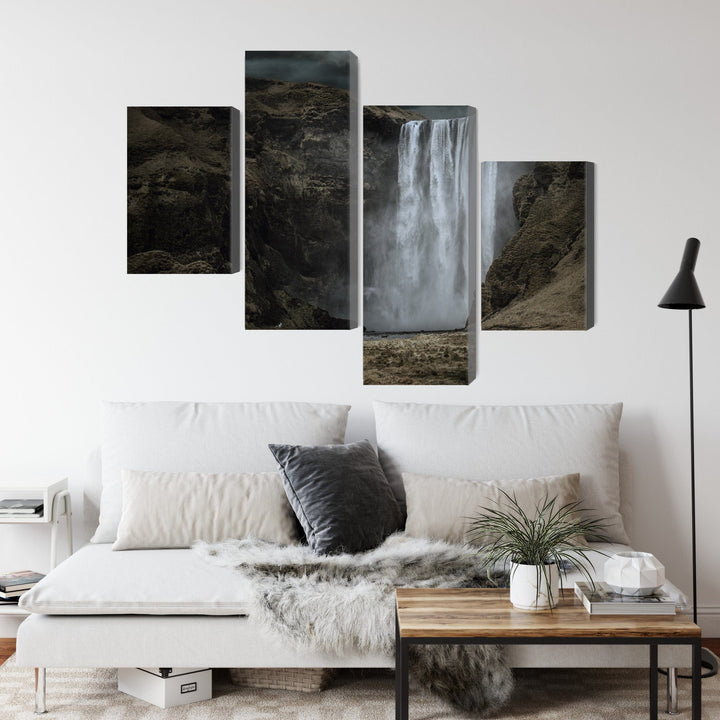 Kanva - Krāšņs Skógafoss ūdenskritums, N-3340 X-ART