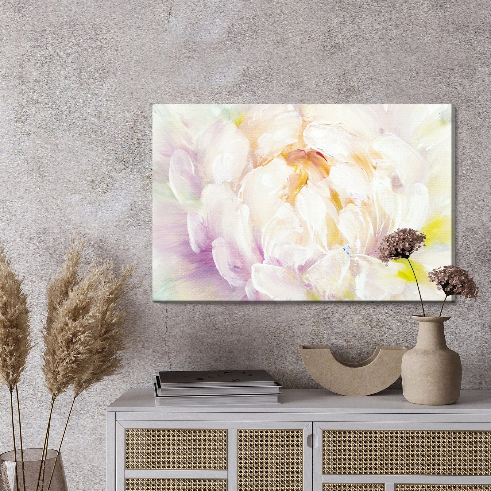 Kanva - Krāsotas peoniju ziedi X-ART