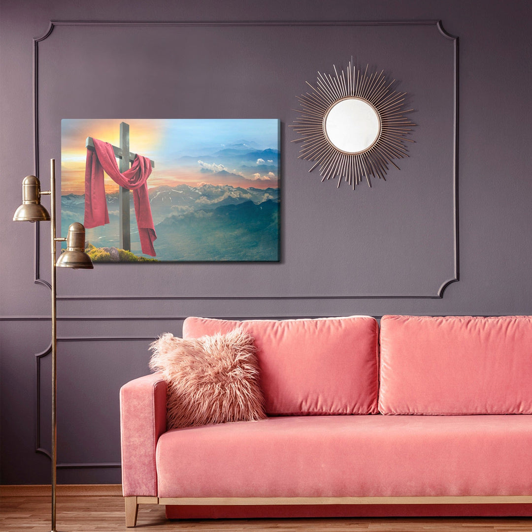 Kanva - Krusts uz kalnu fona, N-2550 X-ART