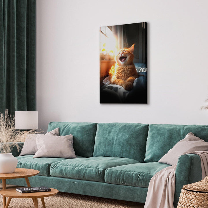 Glezna ar laimīgo kaķi saullēktā, 150142 G-ART