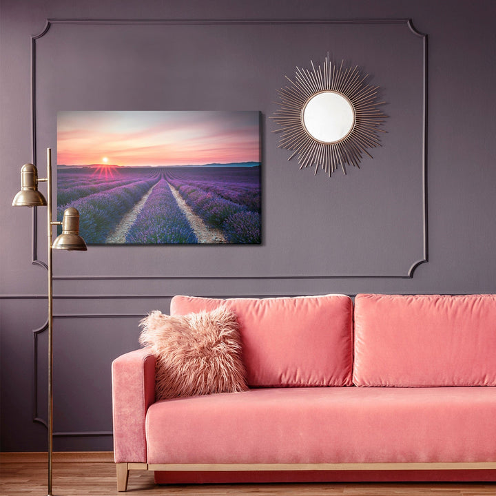 Kanva - Lavandas lauks saulrietā, N-1468 X-ART