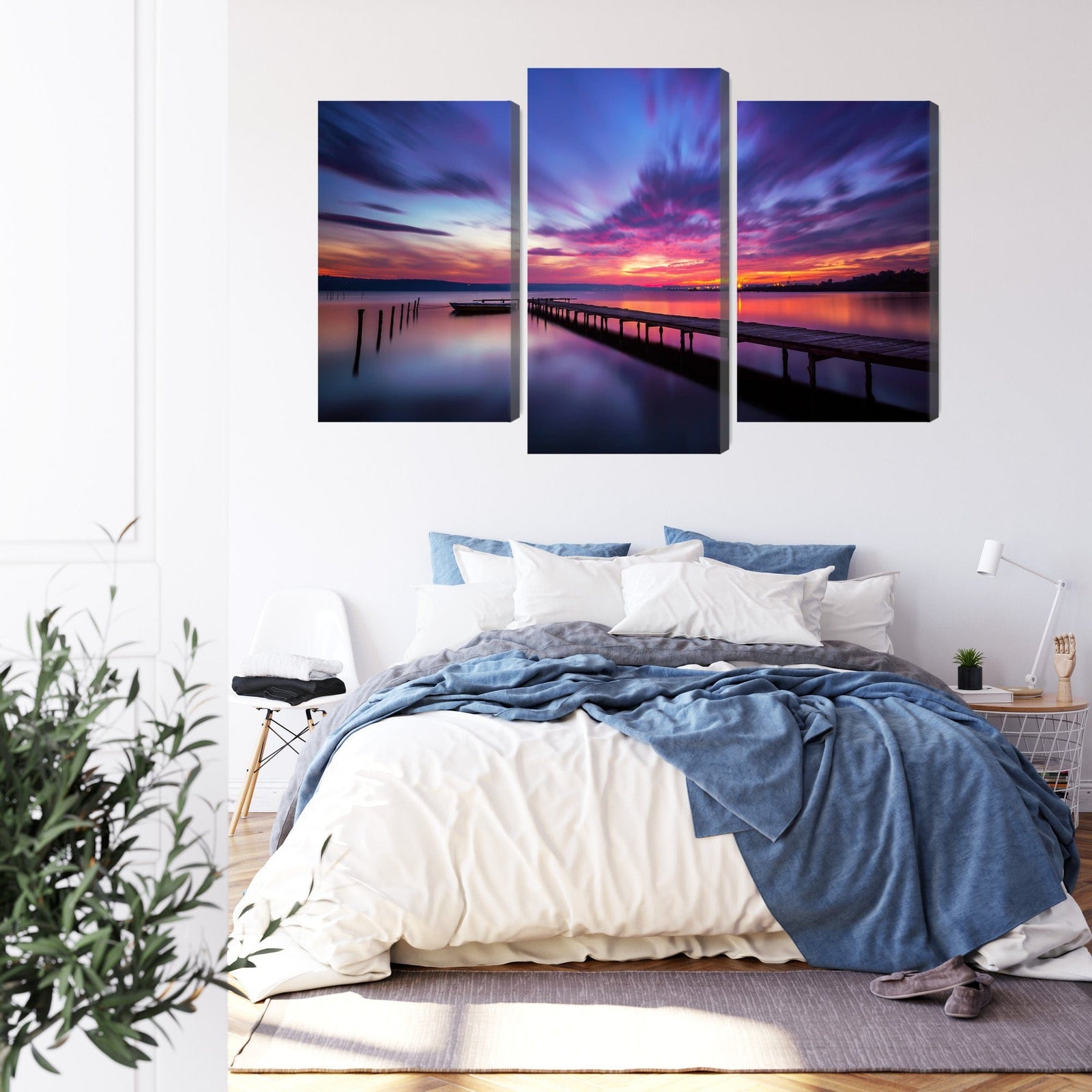 Kanva: Saulriets, tumši violetas debesis X-ART