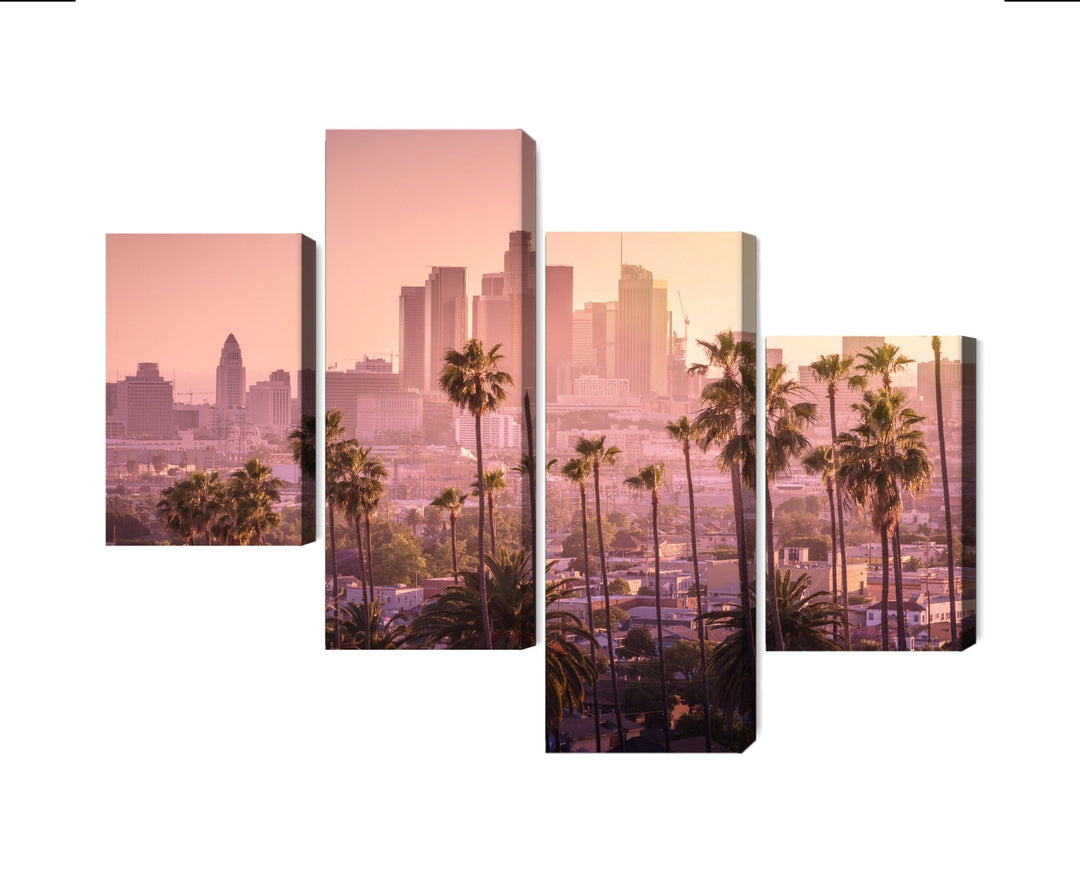4 daļu kanva: Losandželosas saulriets X-ART