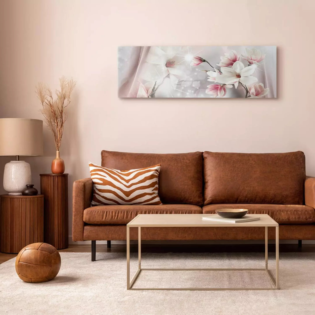 Glezna Magnolijas Atspulgs – Ziedi Rozā Toņos ART XL