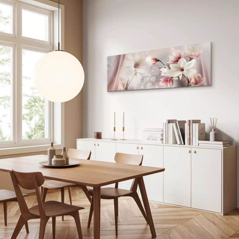 Glezna Magnolijas Atspulgs – Ziedi Rozā Toņos ART XL