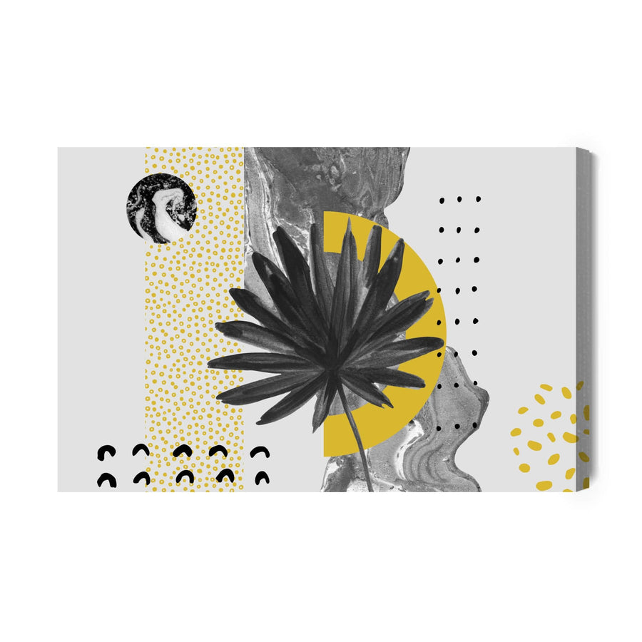 Kanva - Mākslas darbs ar lapām un rakstiem, N-1632 X-ART