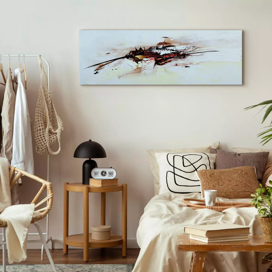 Kanva "Kuģa Redzējums" – Mākslinieciska Krāsu Abstrakcija ART XL