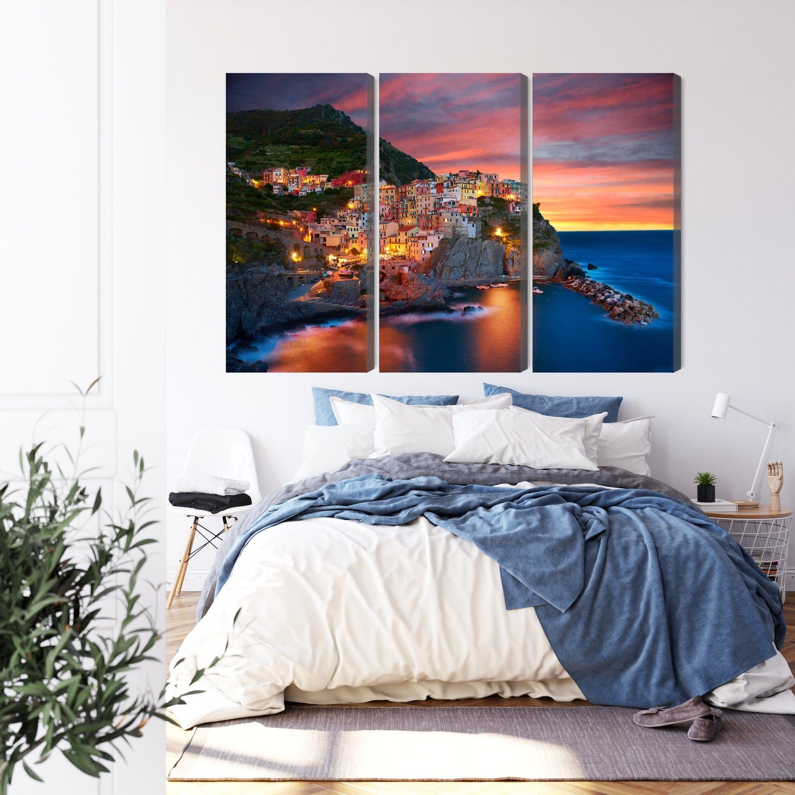 Kanva: Manarolas pilsēta saulrietā, Itālija X-ART