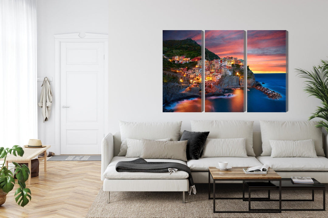 Kanva: Manarolas pilsēta saulrietā, Itālija X-ART