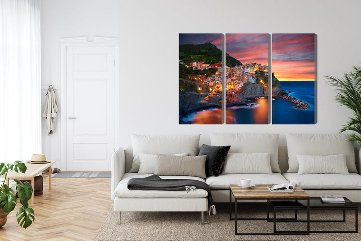 Kanva: Manarolas pilsēta saulrietā, Itālija X-ART