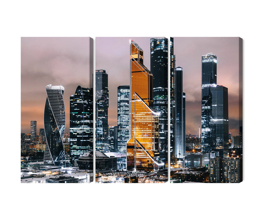 Kanva: Maskavas panorāma, melna/taupe X-ART