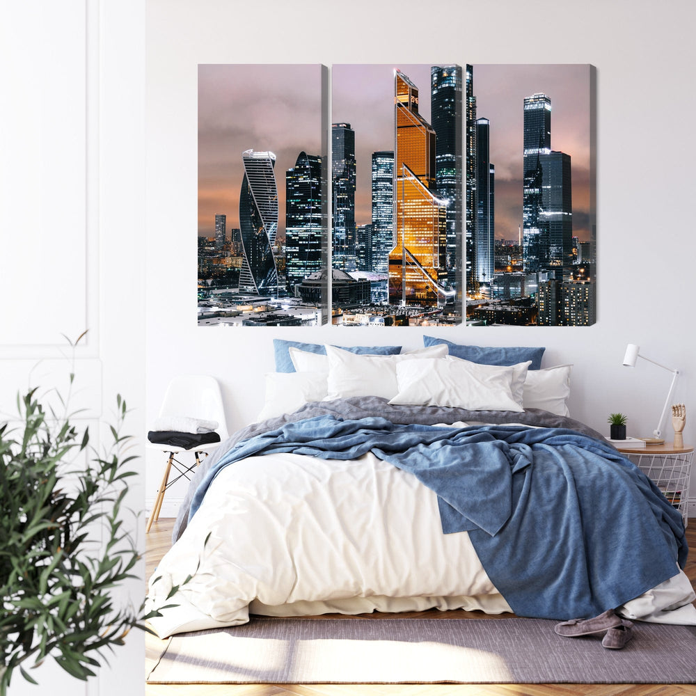 Kanva: Maskavas panorāma, melna/taupe X-ART