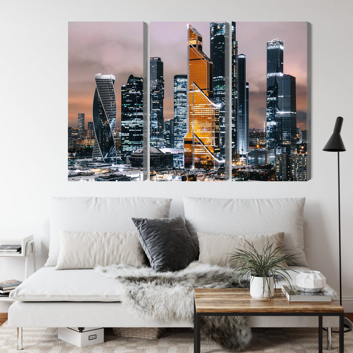 Kanva: Maskavas panorāma, melna/taupe X-ART