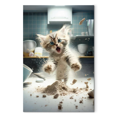 Kanva - Meinas jenotveidīgais kaķis - nobijies kaķis, 150171 G-ART