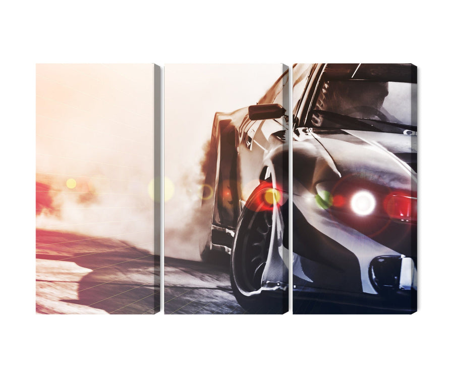 Kanva - Melna driftējoša automašīna, N-3493 X-ART